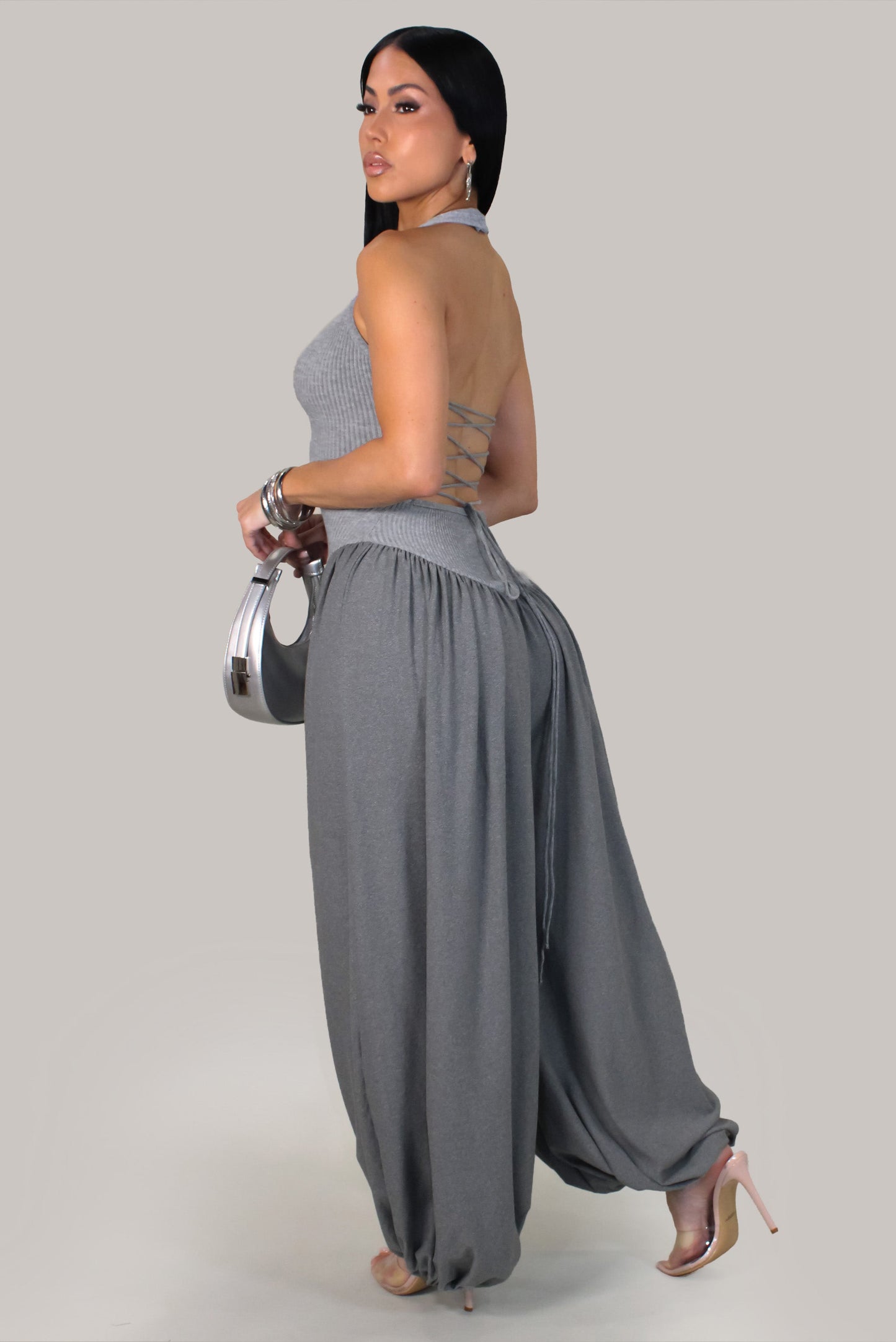 Ankle Jumpsuit- Grey