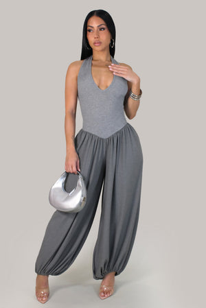 Ankle Jumpsuit- Grey