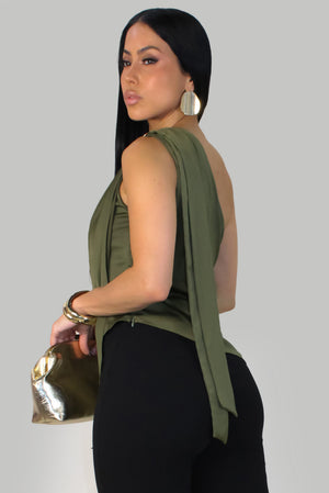 Arianna's Top- Olive