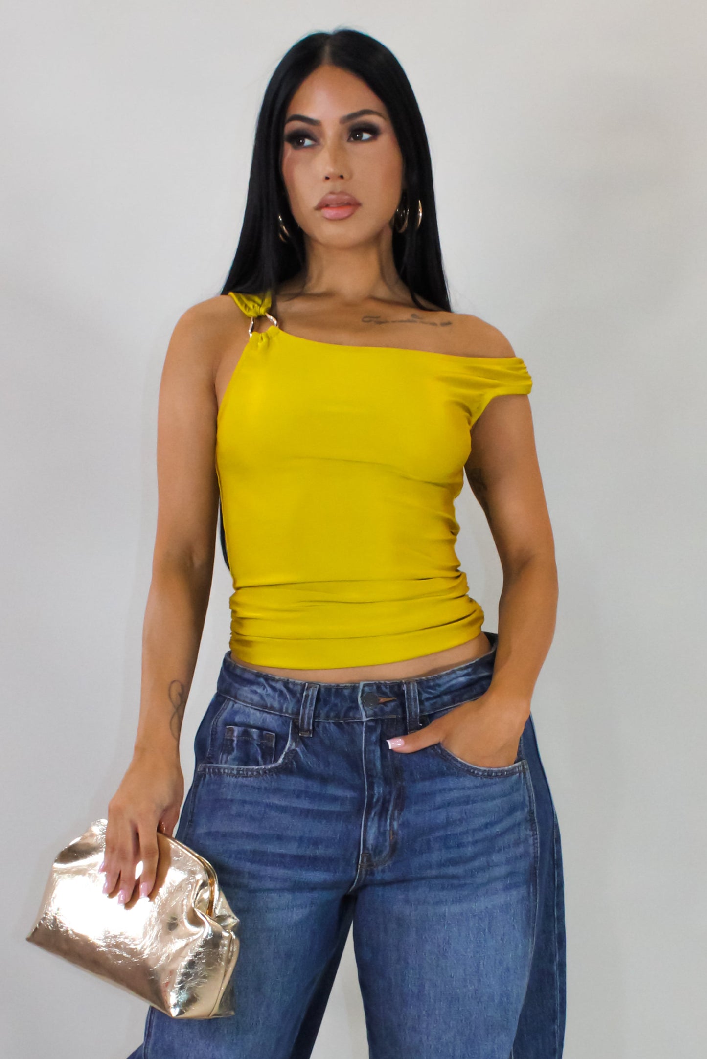 Hook Line & Sinker Top- Lime