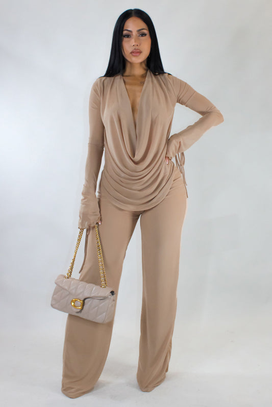 Luxe Pants Set- Taupe