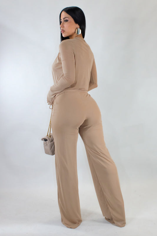 Luxe Pants Set- Taupe