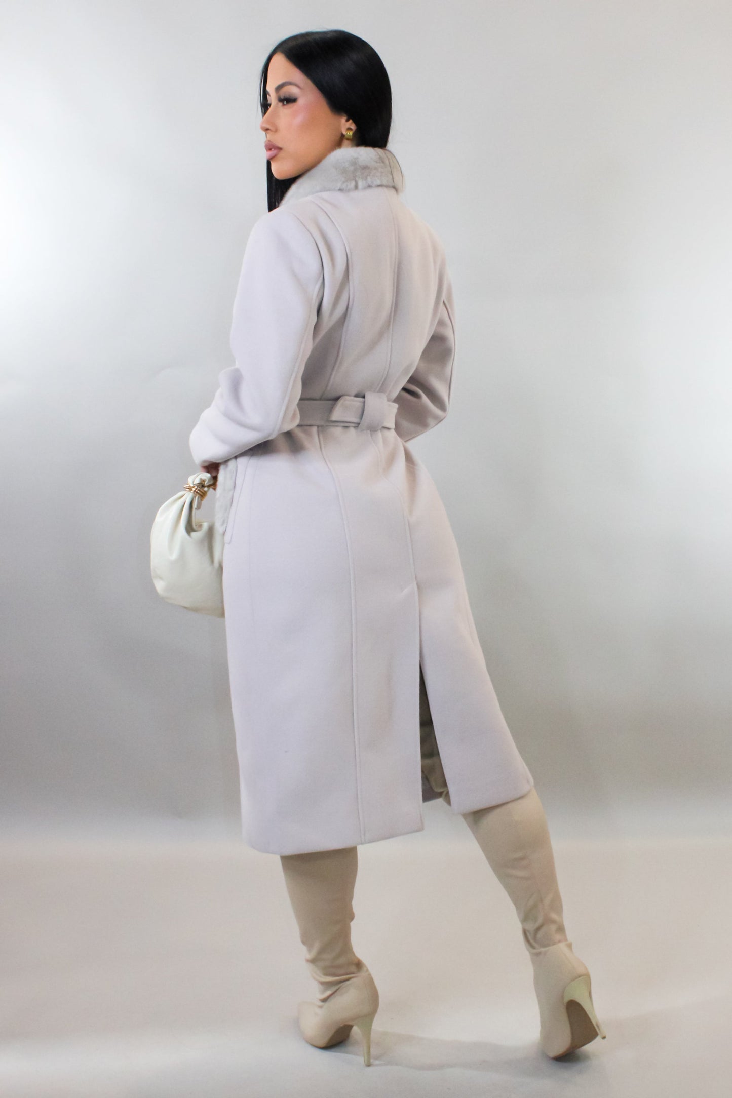 Keep it Under Cover Coat- Cream