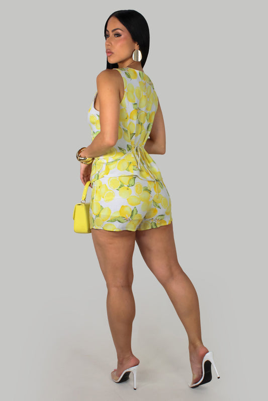 Sunshine Citrus Shorts Set