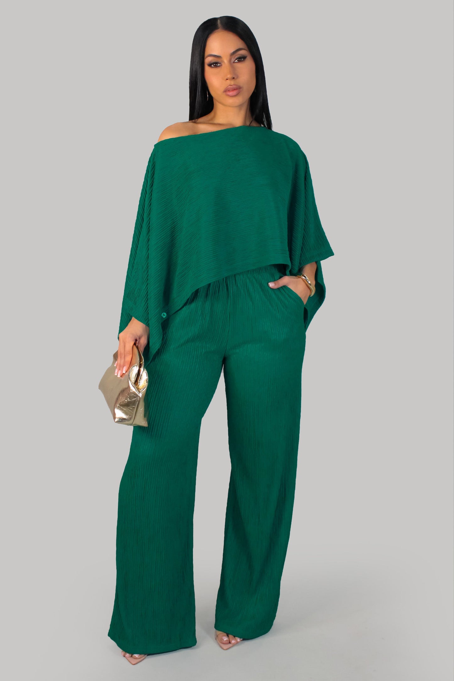 Comfy Lounge Pants Set- Green
