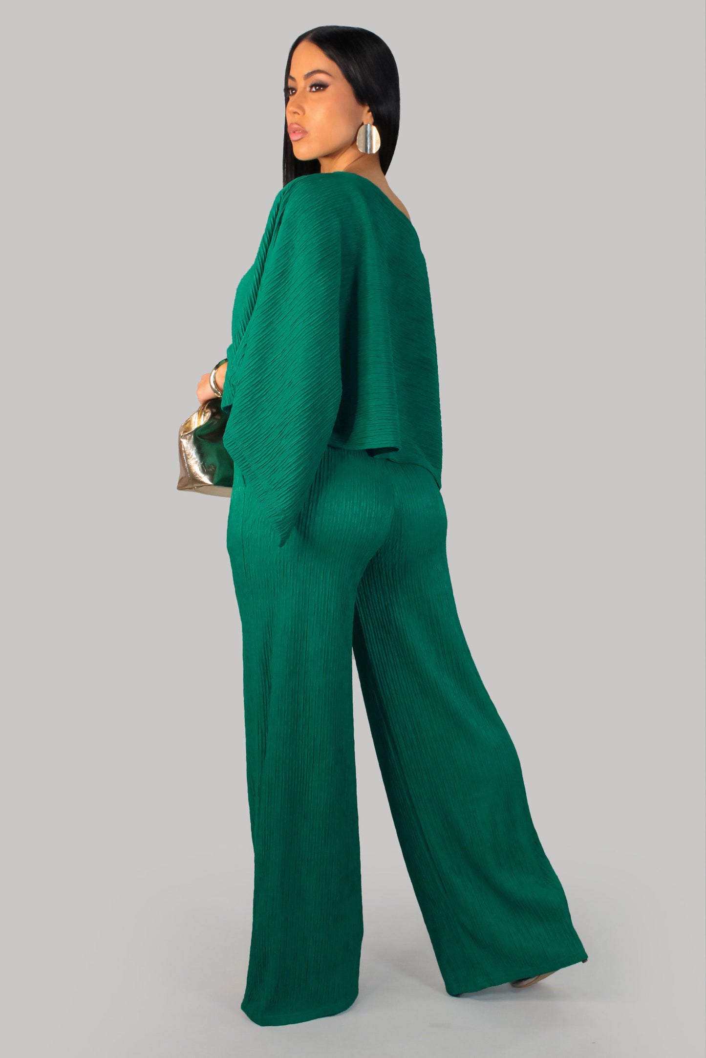 Comfy Lounge Pants Set- Green