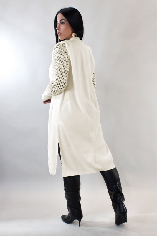 Talk to Me Cardigan- Cream