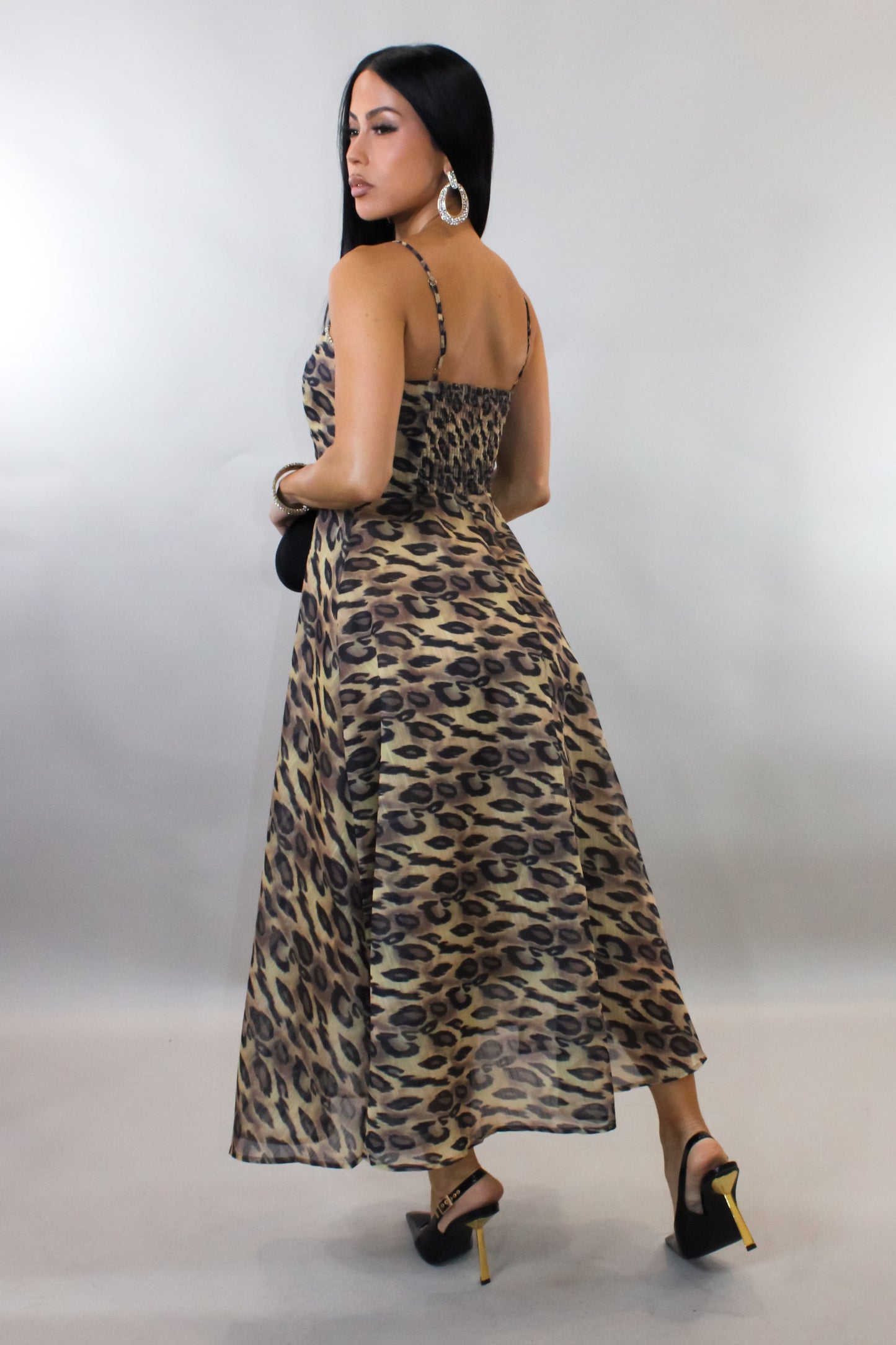 Animal Print Midi Dress