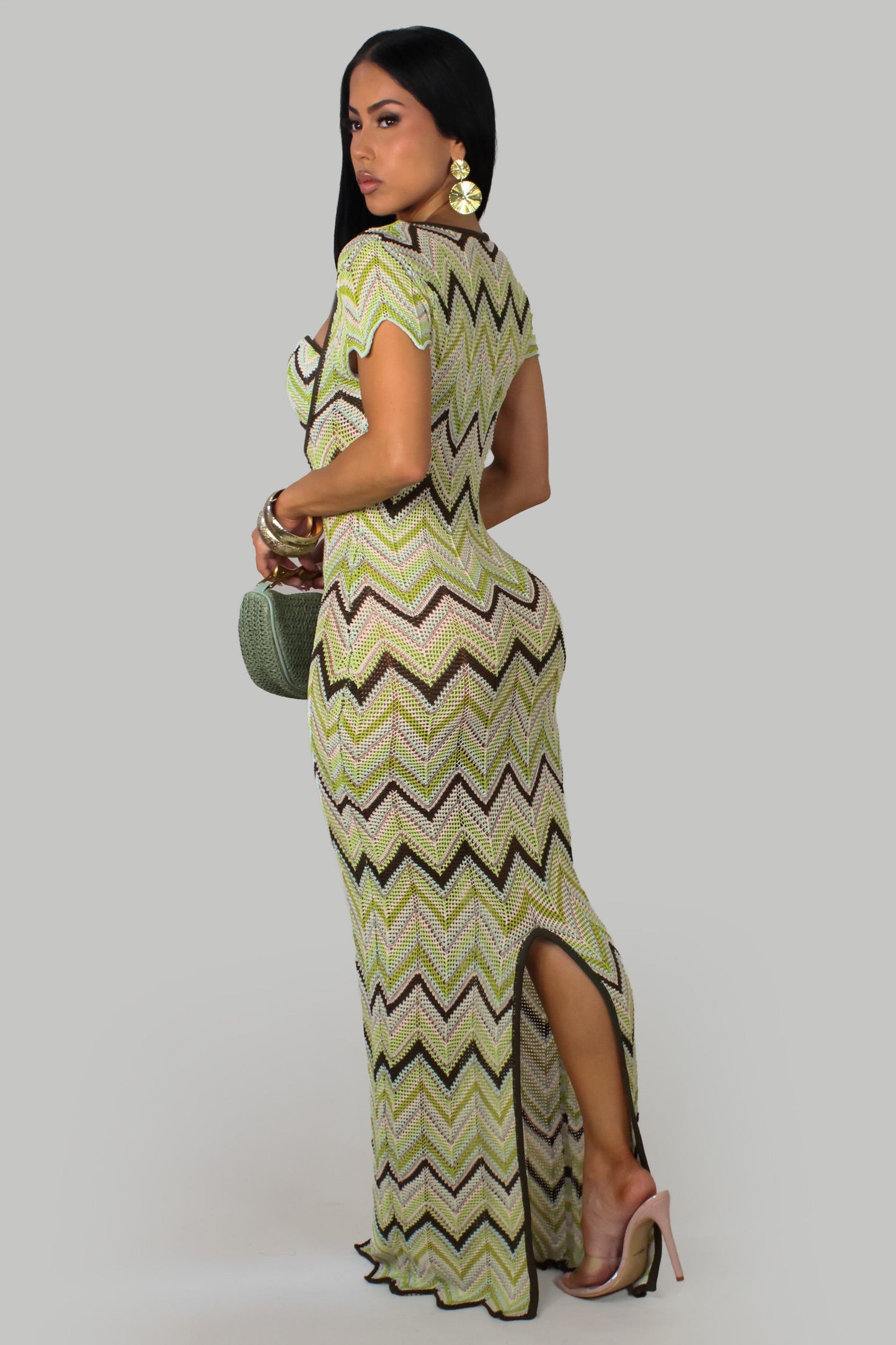 Sail Away Dreams Maxi Dress- Green