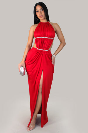Dreams of Jupiter Gala Dress-Red