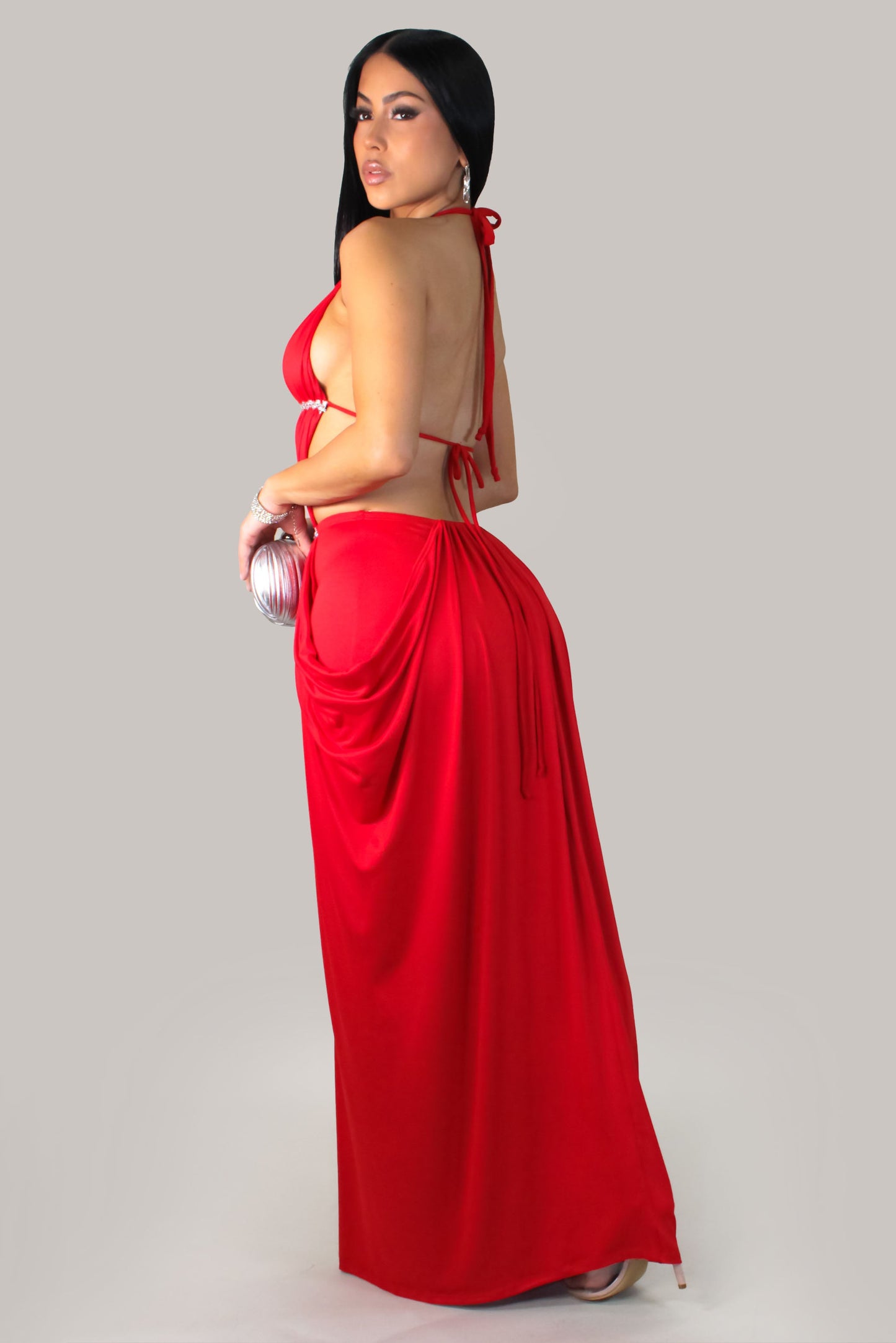 Dreams of Jupiter Gala Dress-Red
