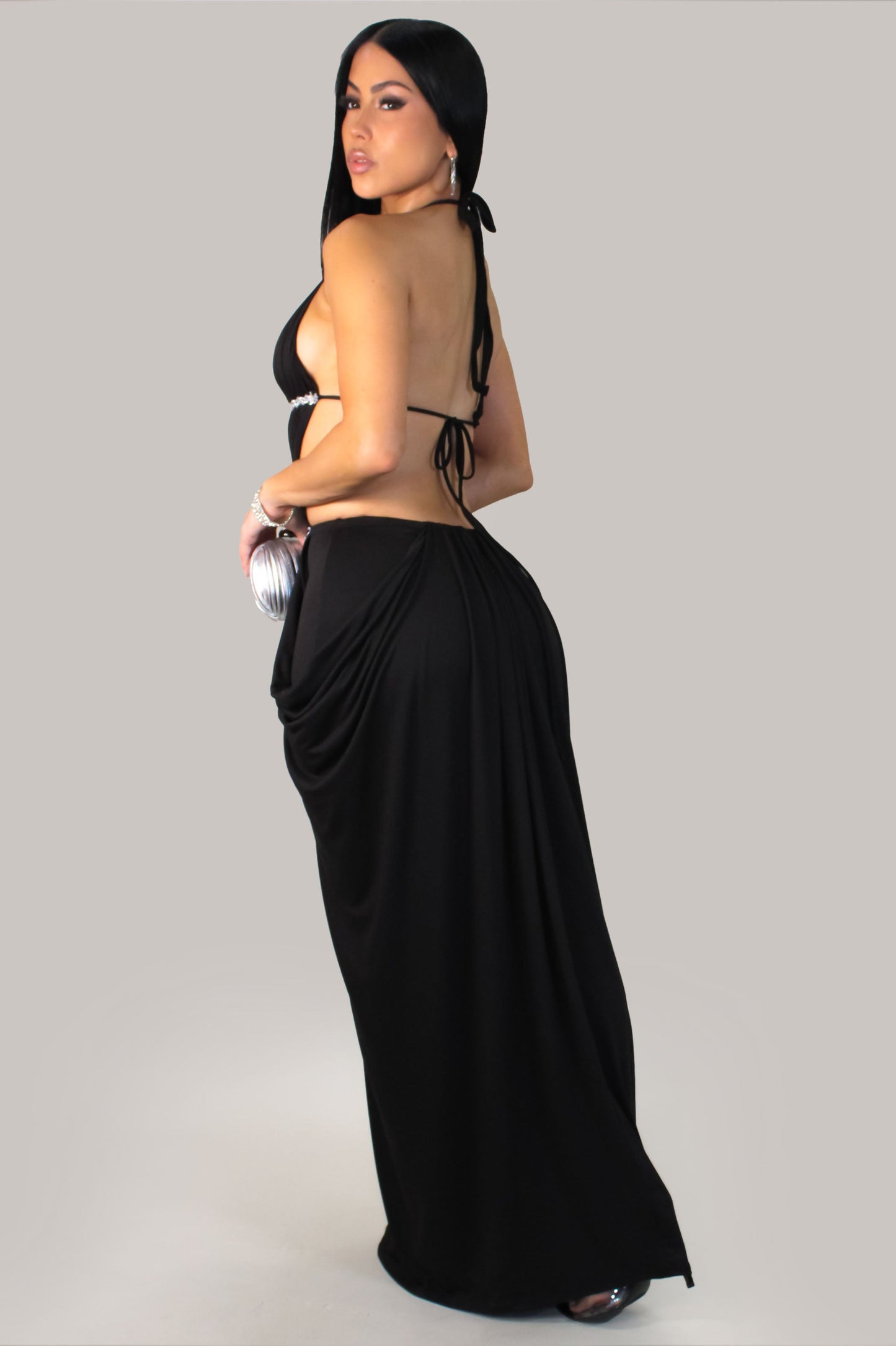 Dreams of Jupiter Gala Dress-Black