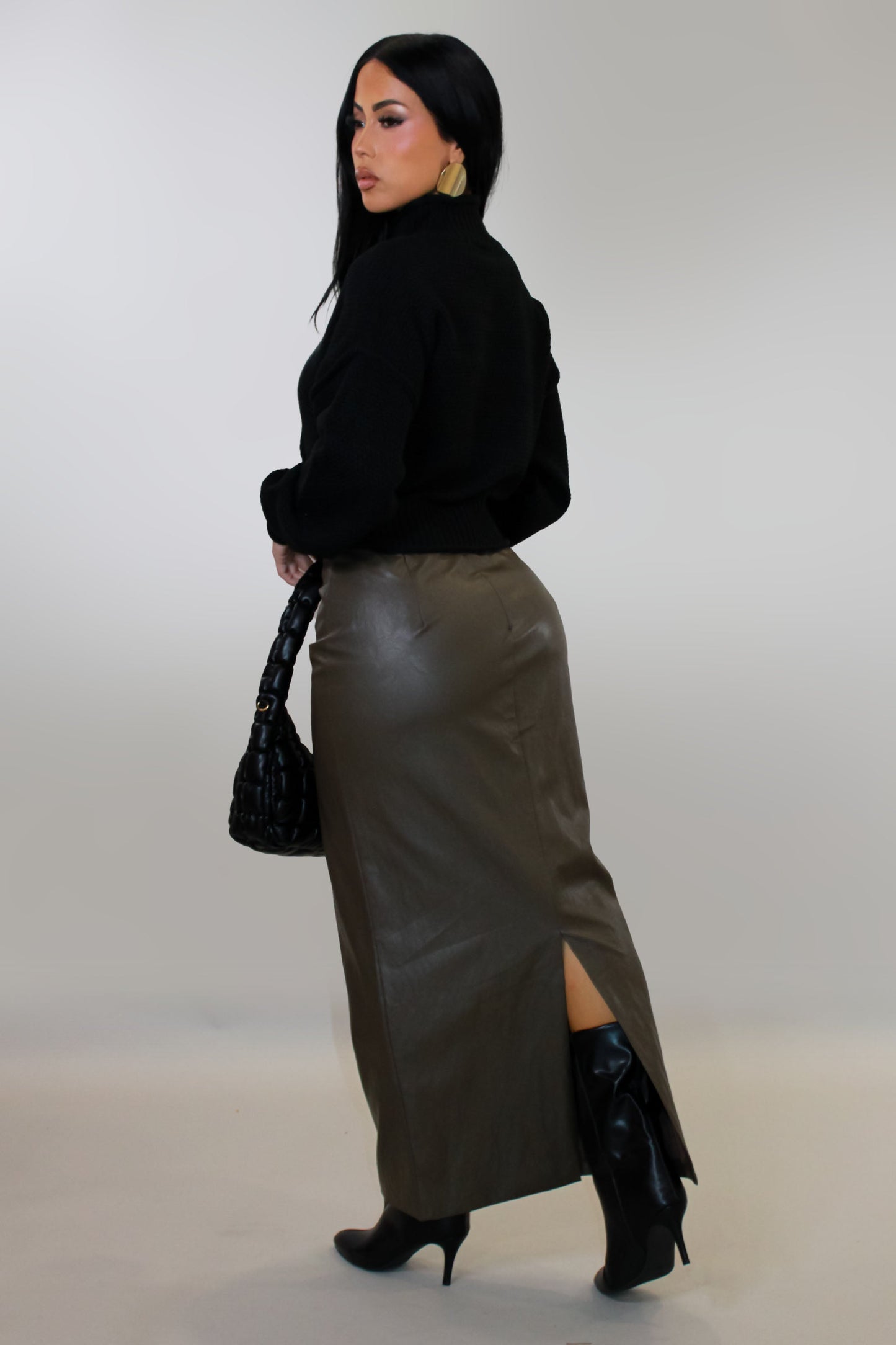 In Agreement Skirt- Brown
