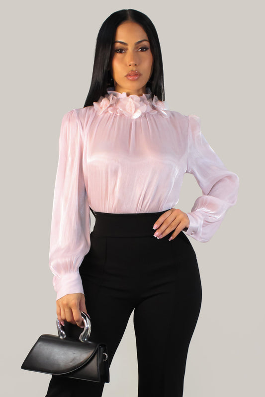 Elegant Posh Blouse- Pink