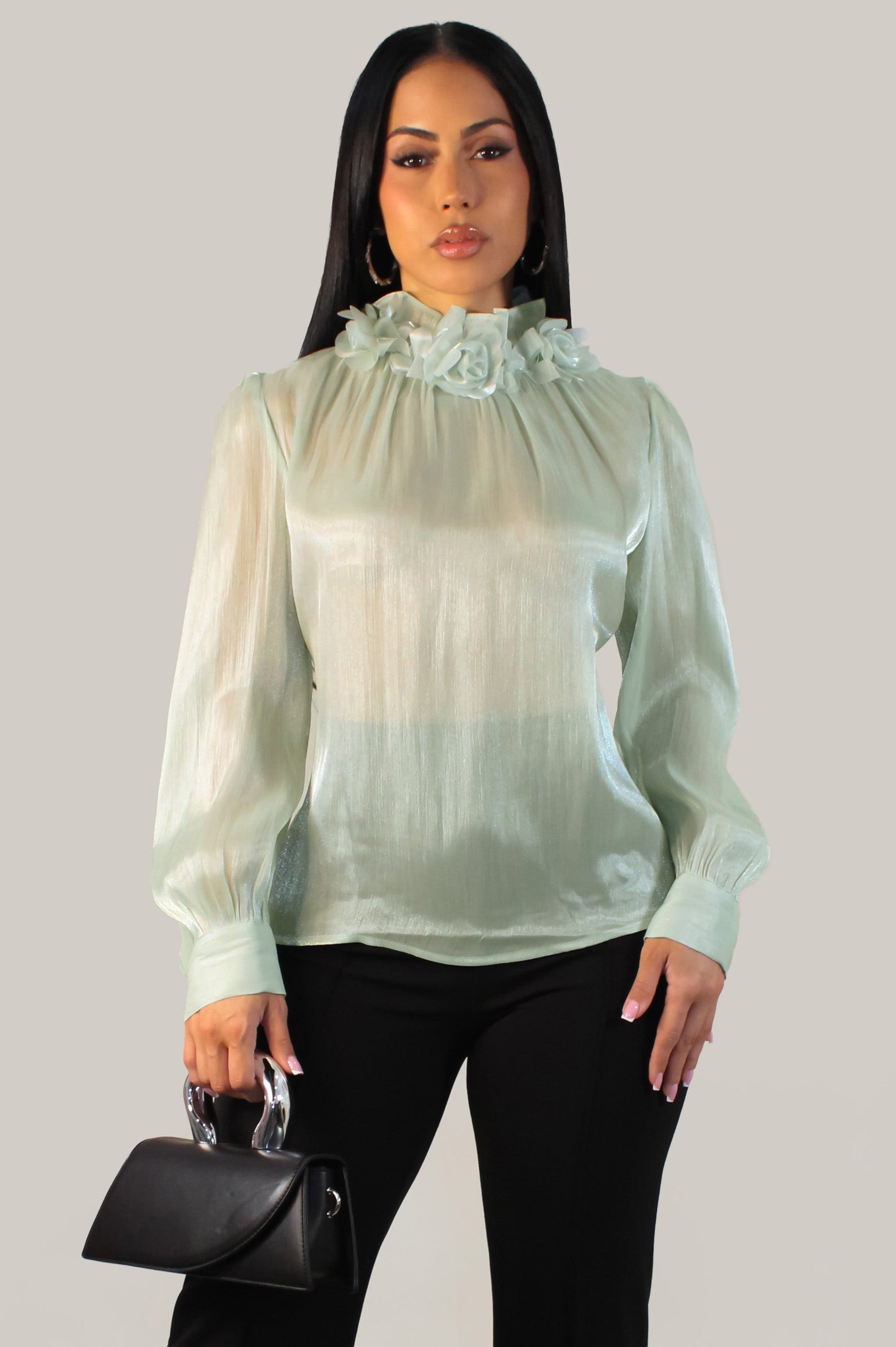 Elegant Posh Blouse- Green