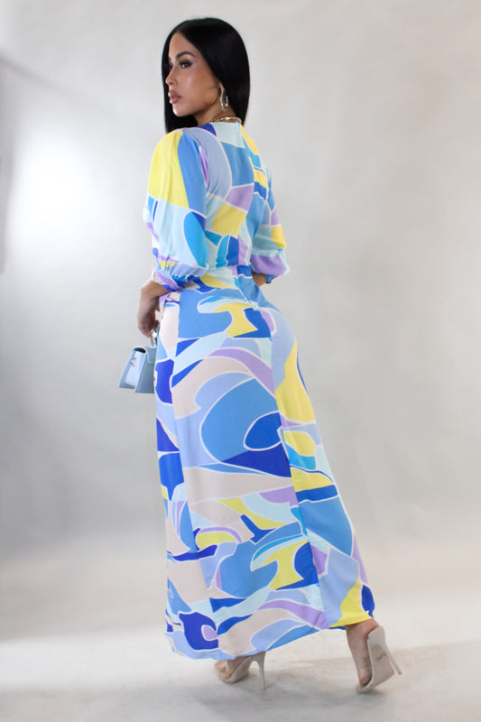 Blue Seas Midi Dress