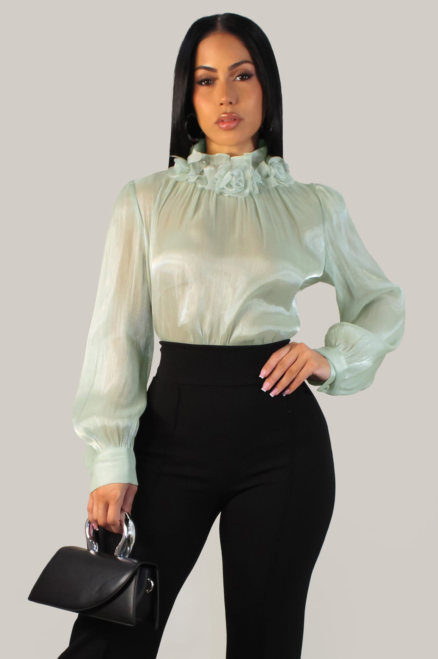 Elegant Posh Blouse- Green