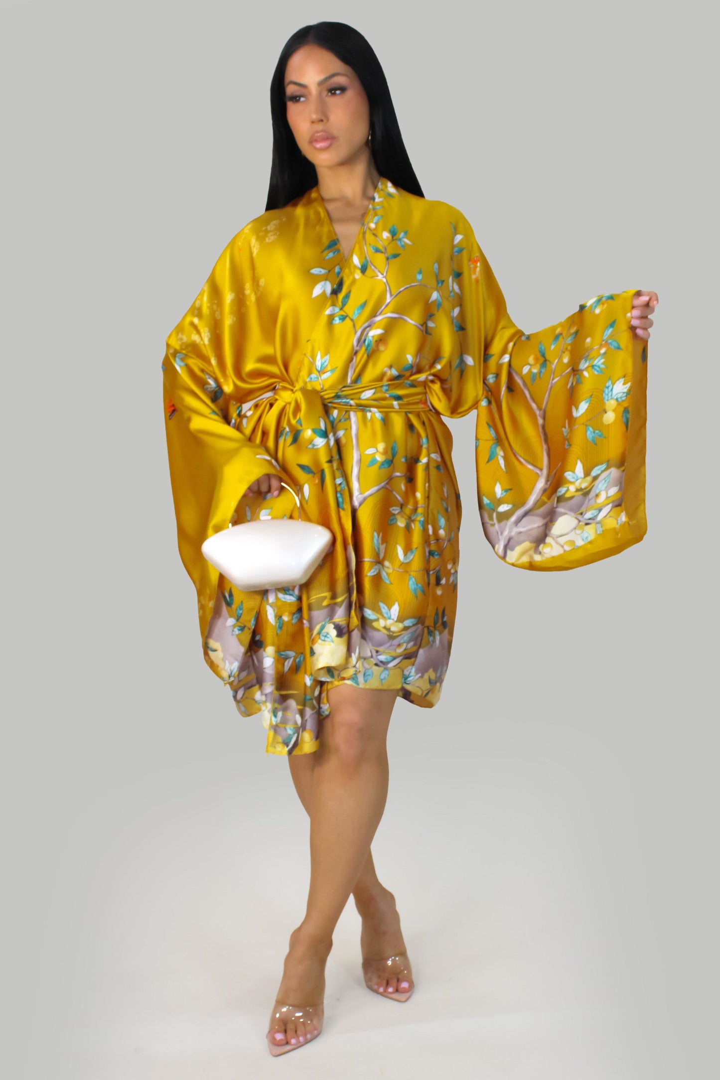 Summer Kimono- Yellow/Multi