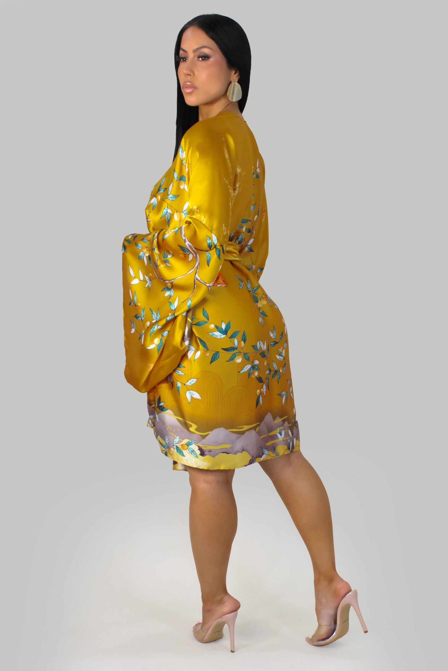 Summer Kimono- Yellow/Multi