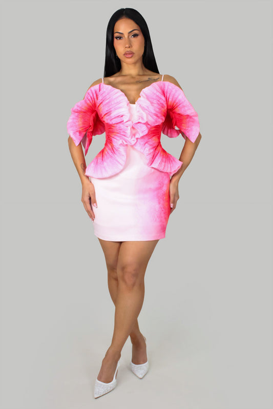Best Wish Dress- Fuchsia
