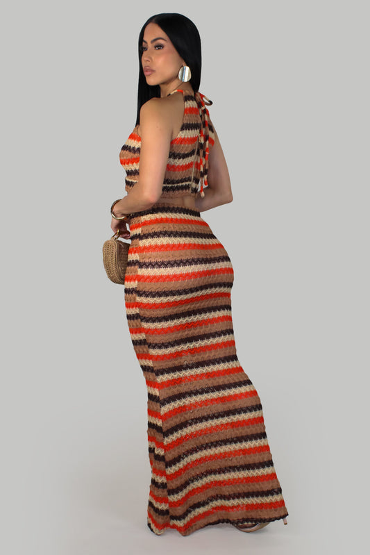 Summer Knit Skirt Set