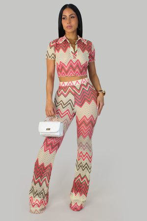 Bright Horizons Knit Pants Set- Multi