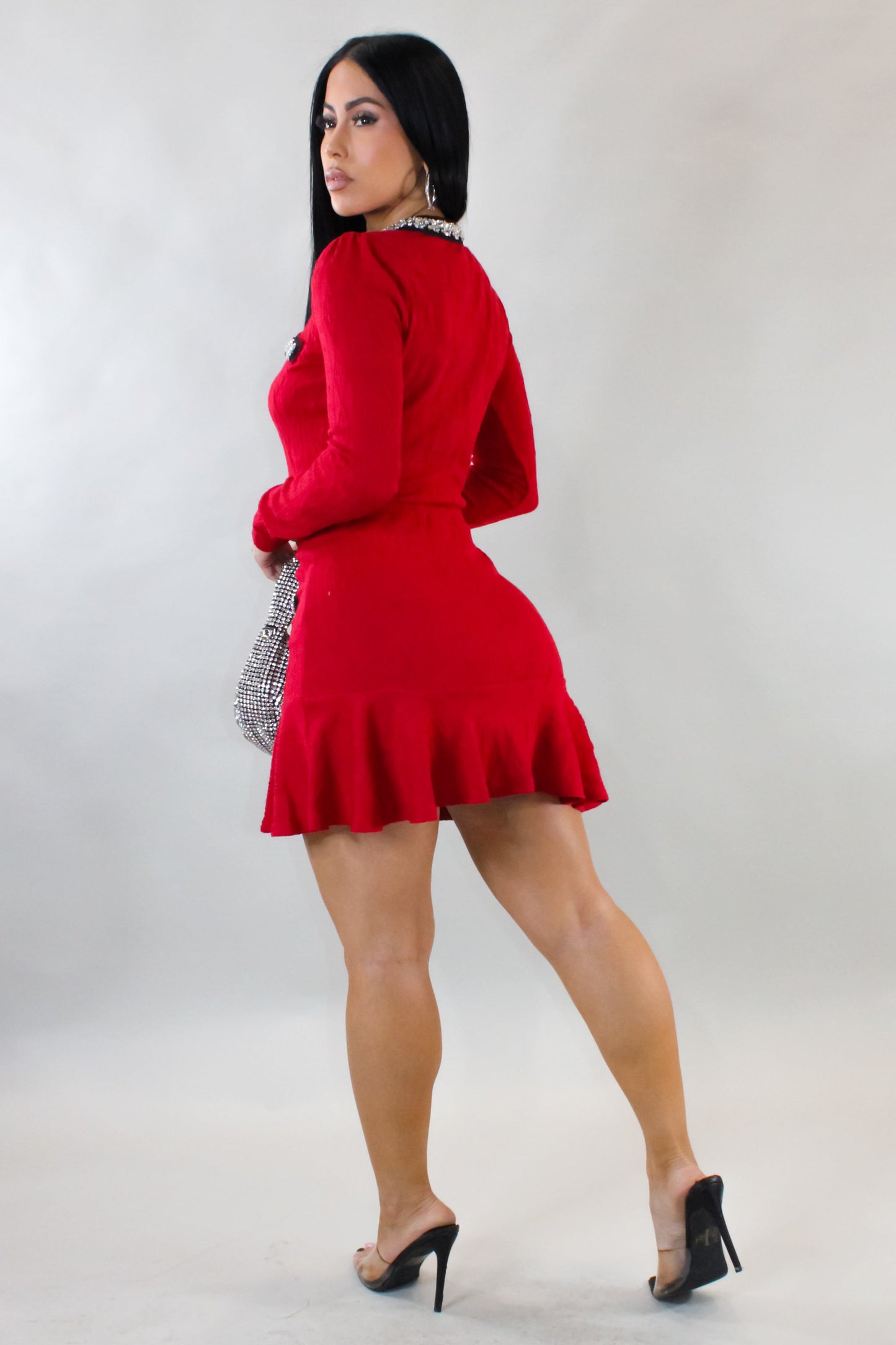 Power Move Skirt Set- Red