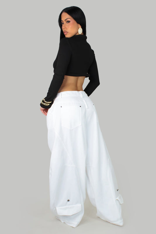 Baggy Obsession White Denim Pants