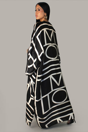 Keep it Light Cardigan- Black/White