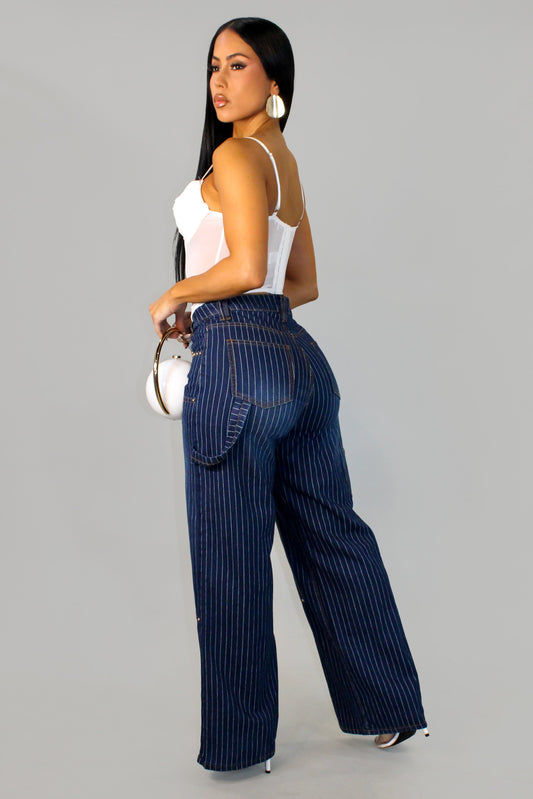 Dark Wash "On the 30's" Denim Pants