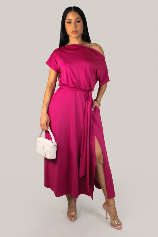 Flatter Me Fuchsia Dress