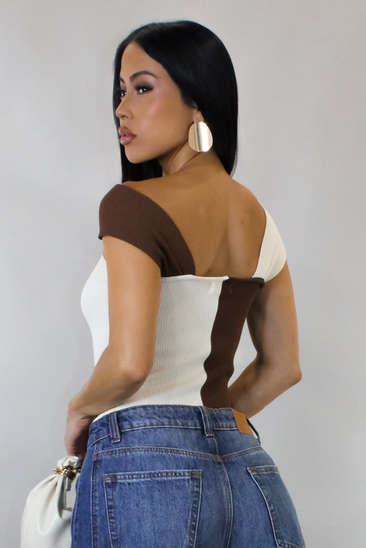 Contrast Top- Brown