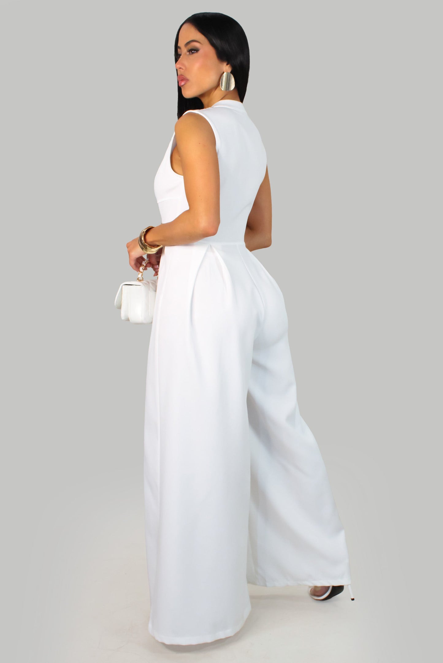 Elaine's Jumpsuit- White