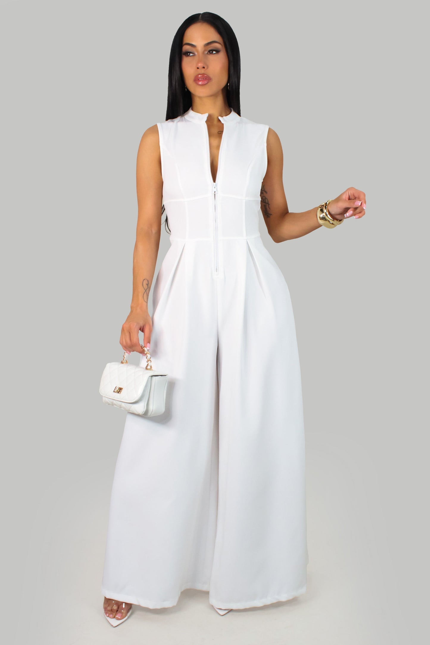Elaine's Jumpsuit- White