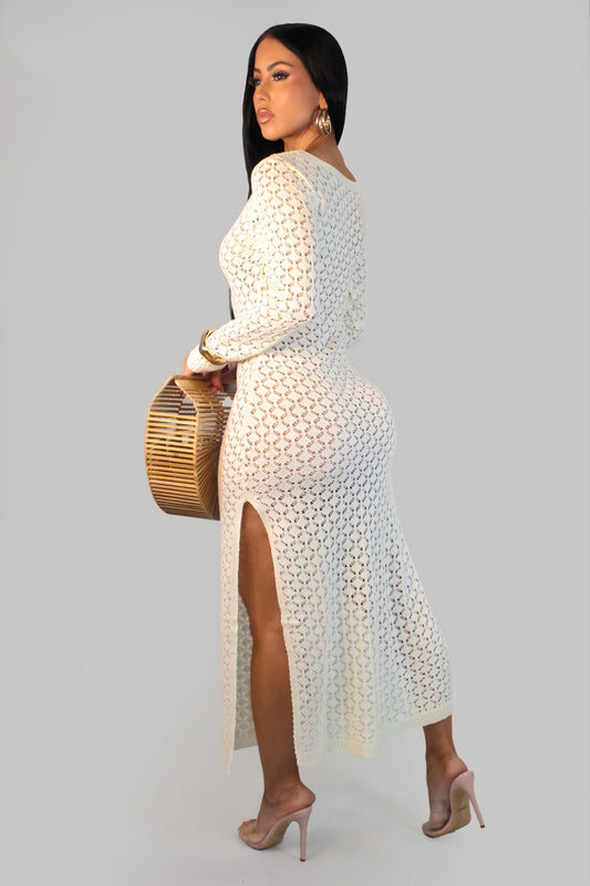 Fiji Coverup Dress- White