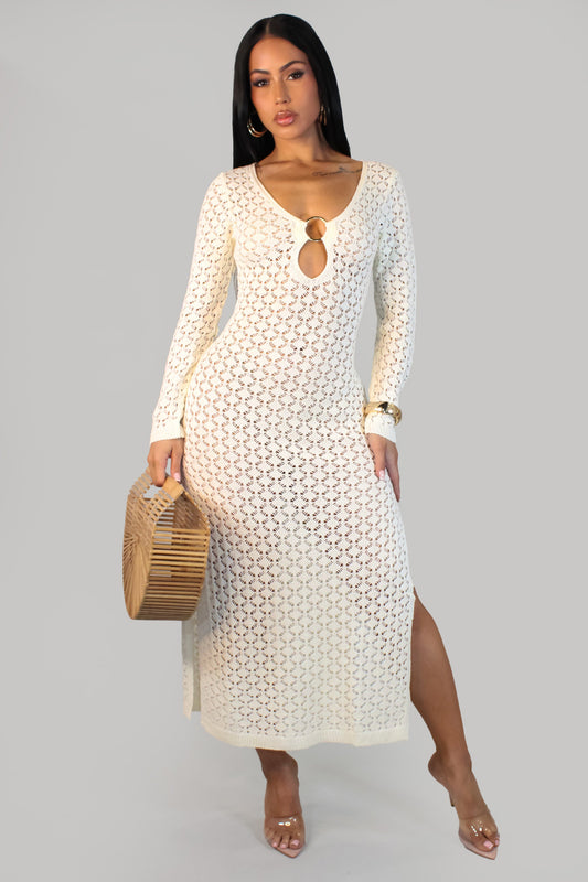 Fiji Coverup Dress- White