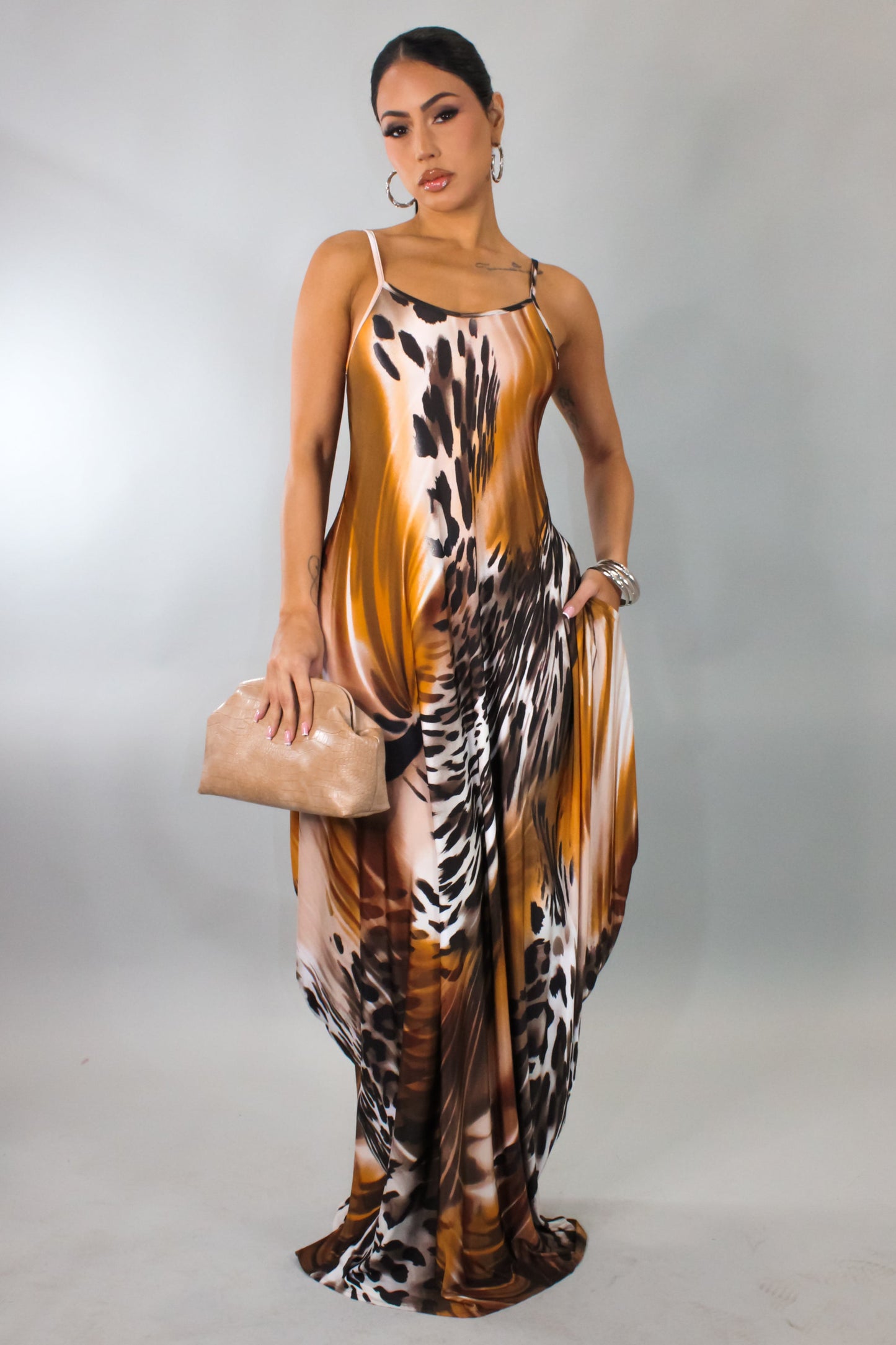 Jungle Queen Maxi Loose Dress