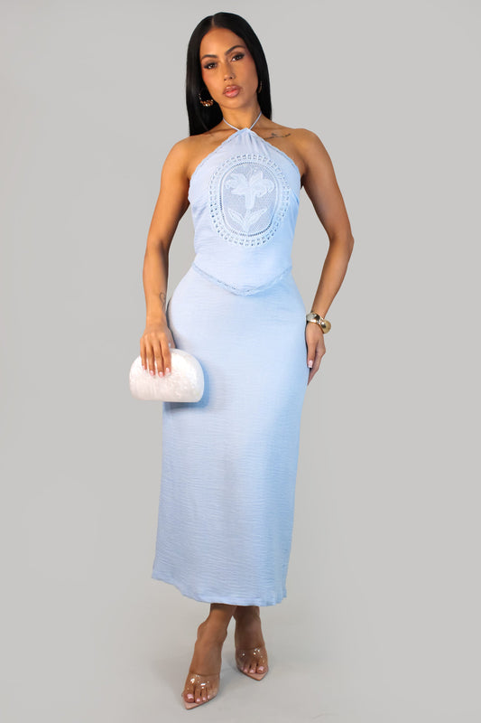 Graceful Muse Dress- Blue