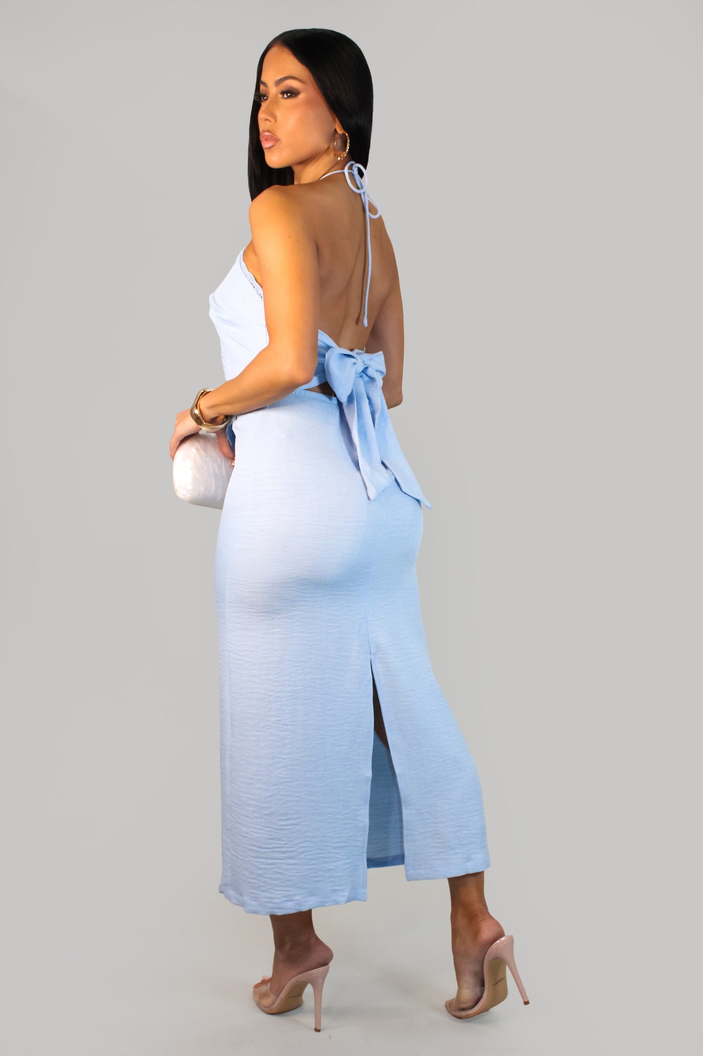 Graceful Muse Dress- Blue