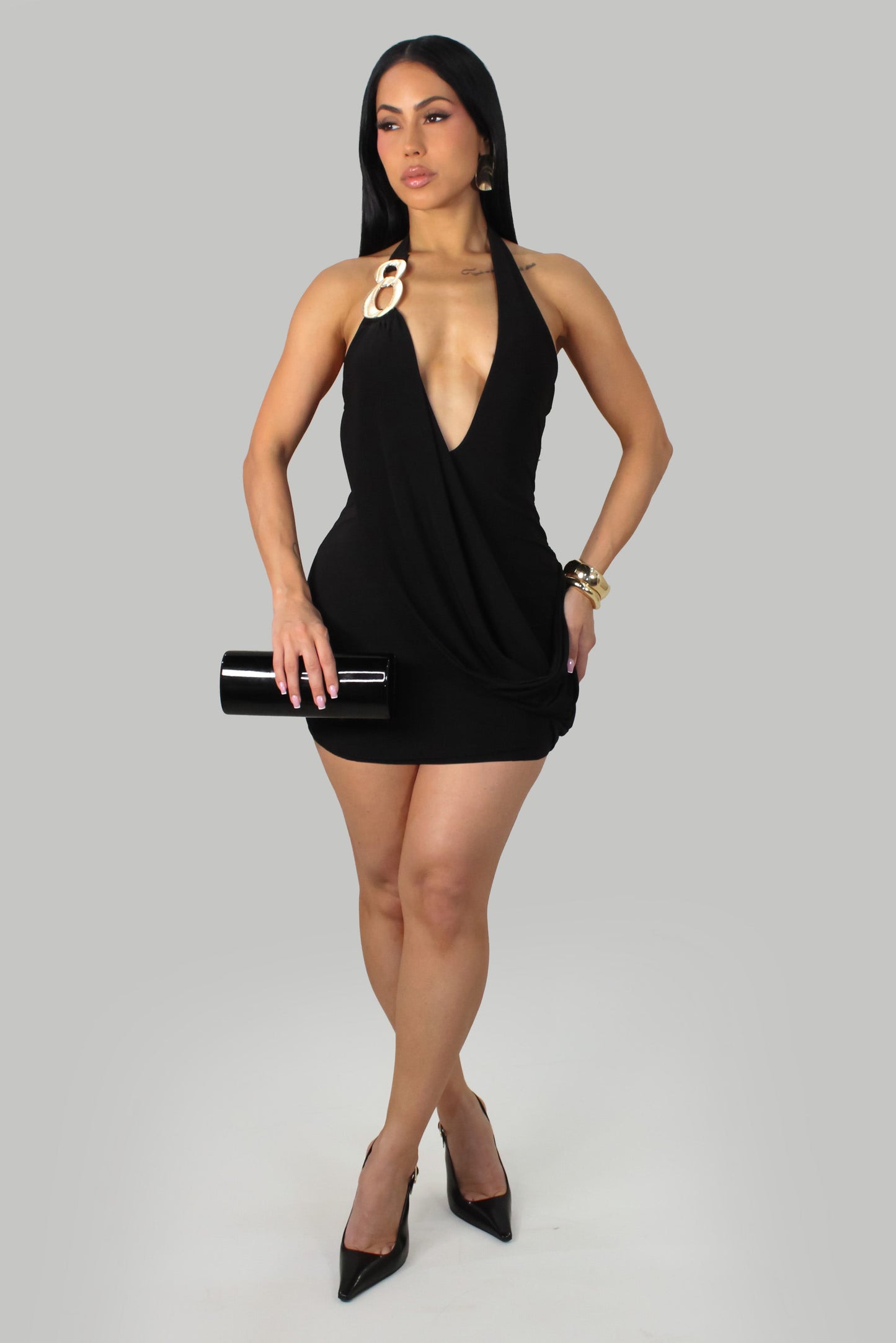 Party Mini Dress- Black
