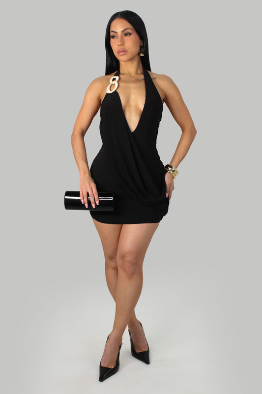 Party Mini Dress- Black