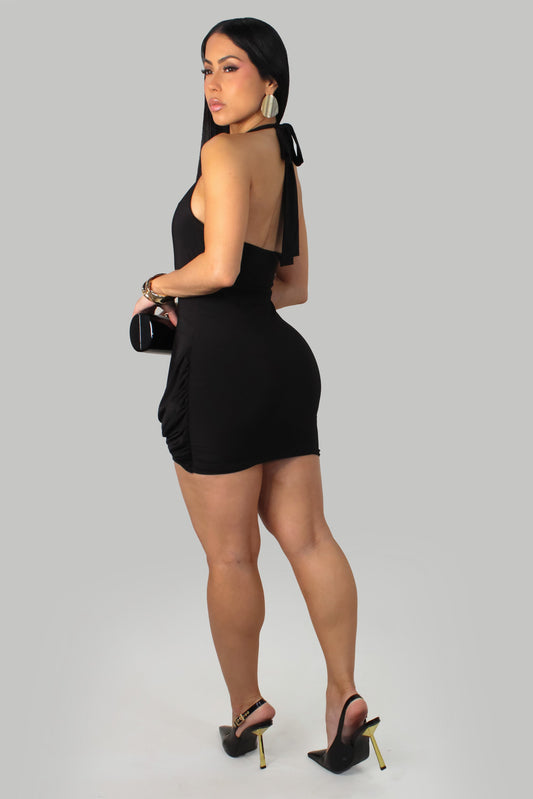 Party Mini Dress- Black