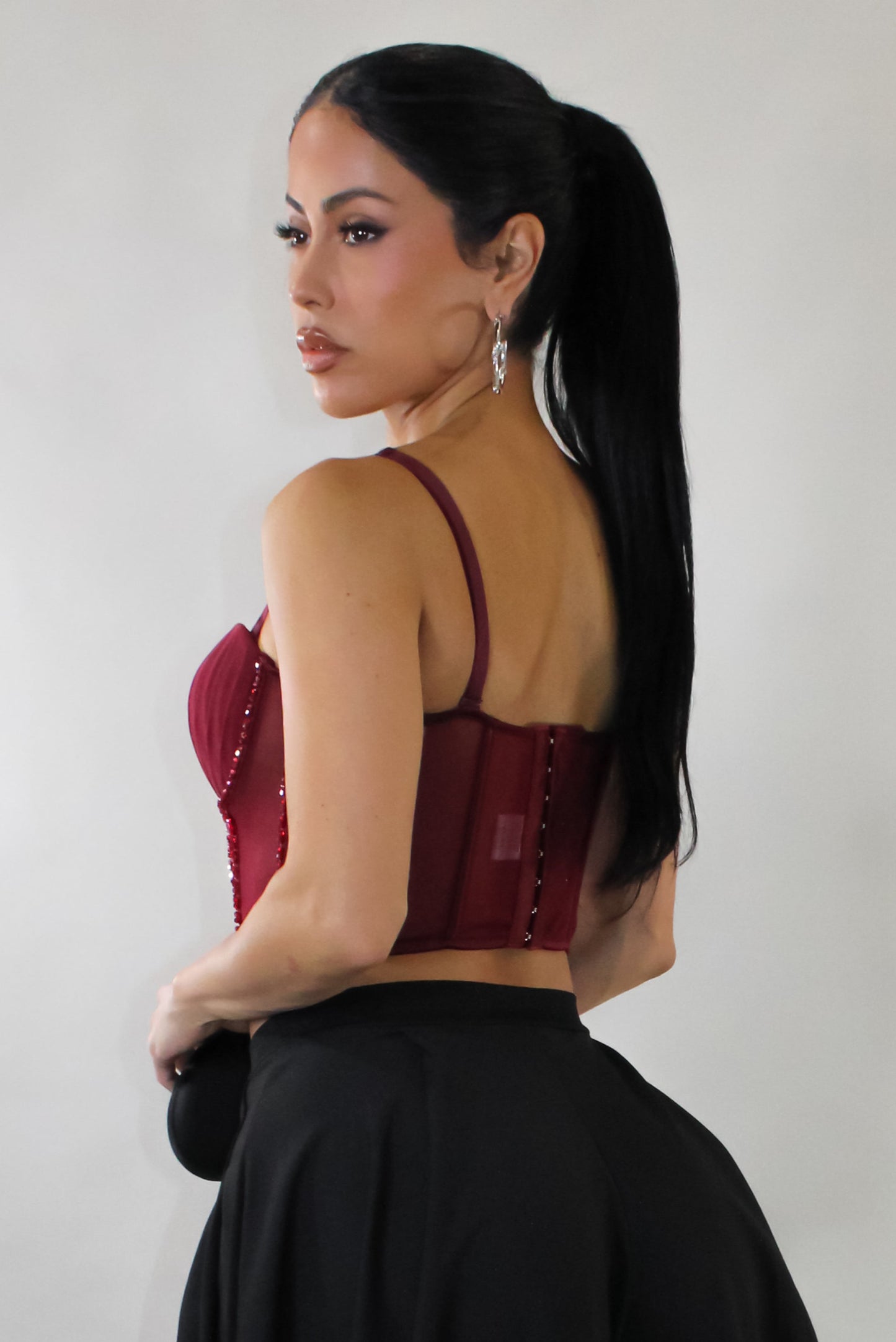 Bustier Top- Red
