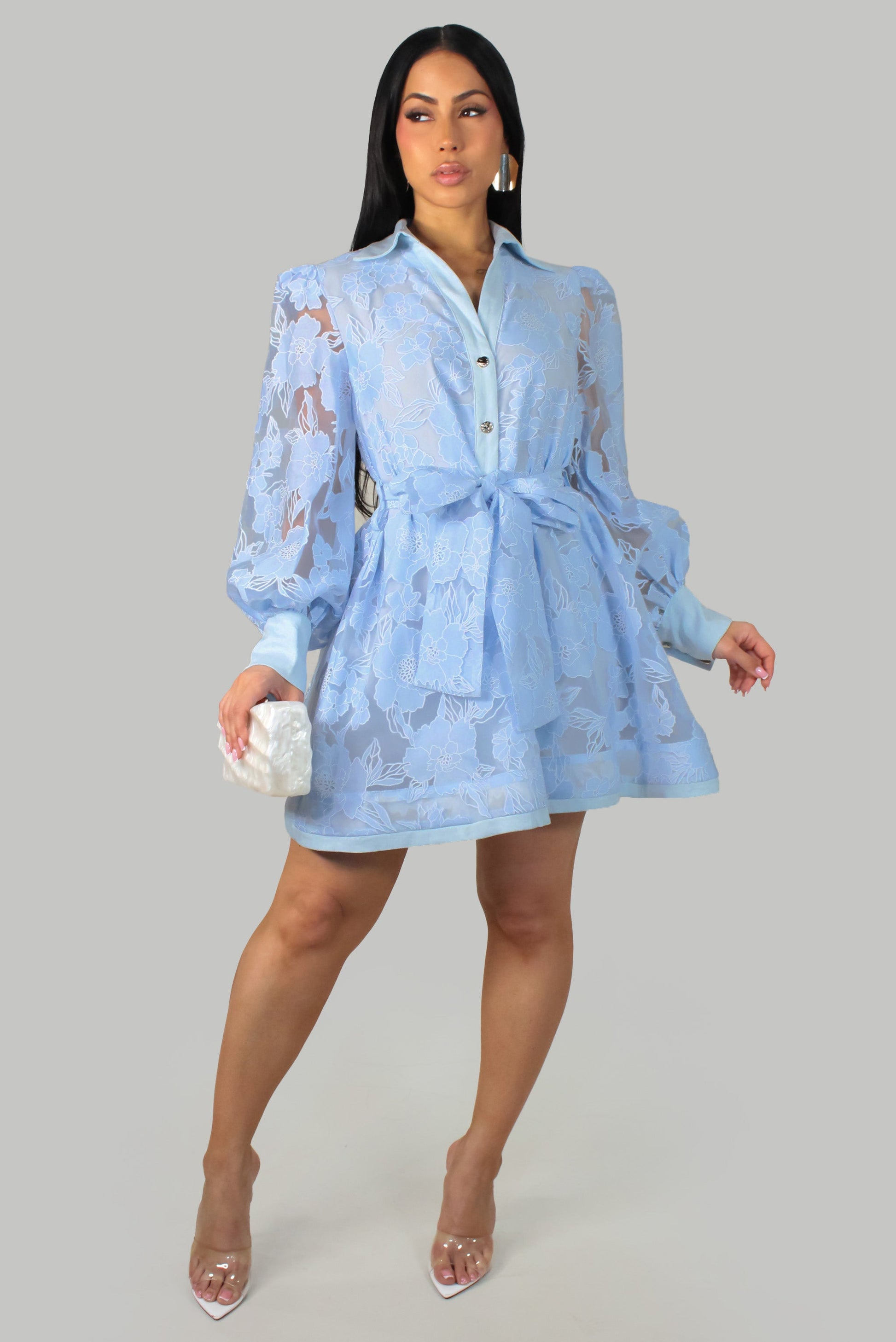 blue dress brunch Brunch Date Maxi Dress | Women's Boutique main image 0