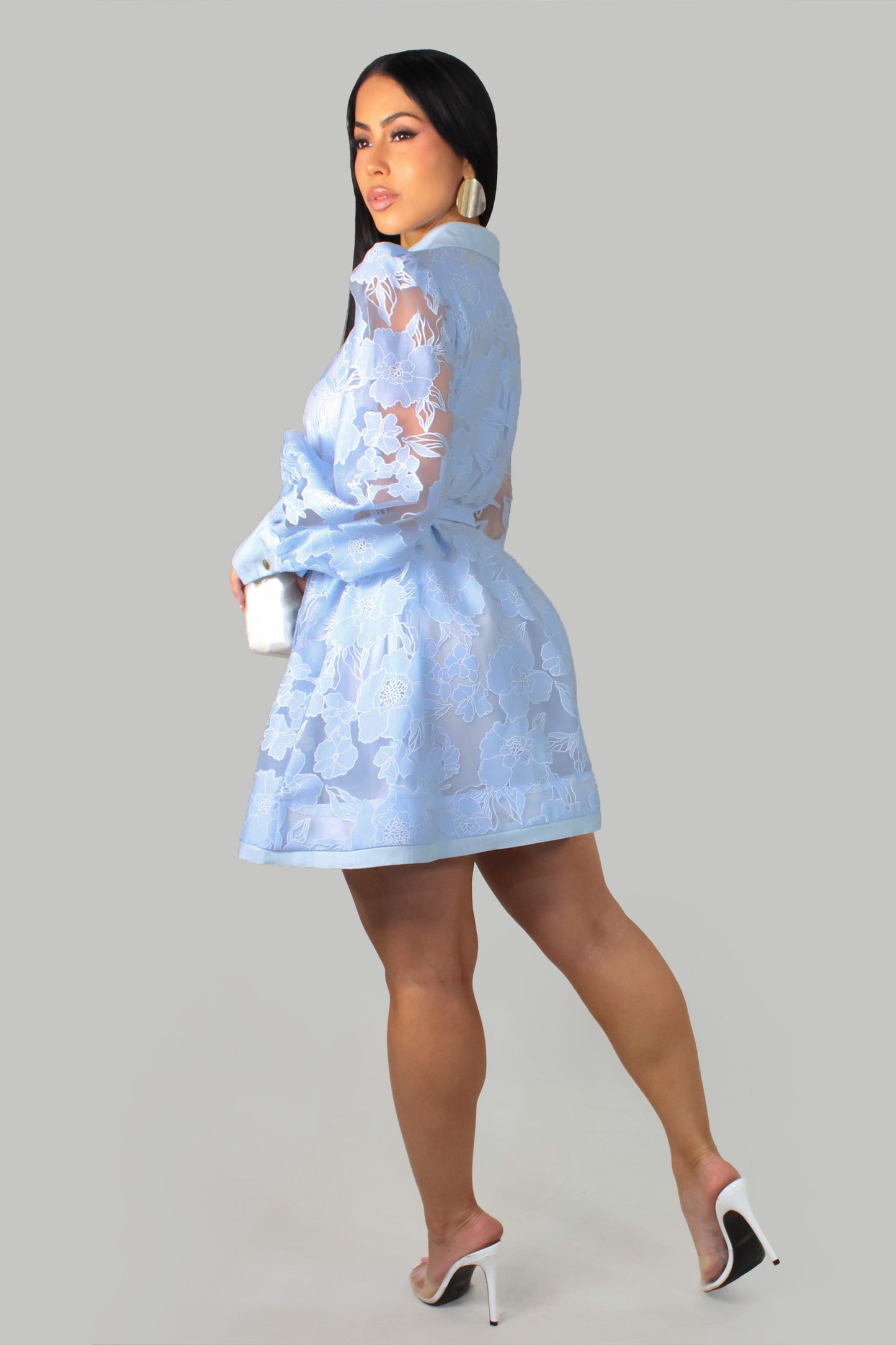 Specially for Brunch Dress- Blue
