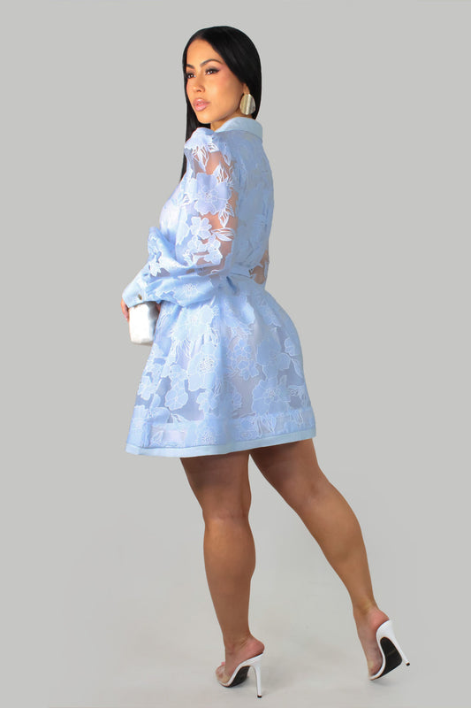 Specially for Brunch Dress- Blue