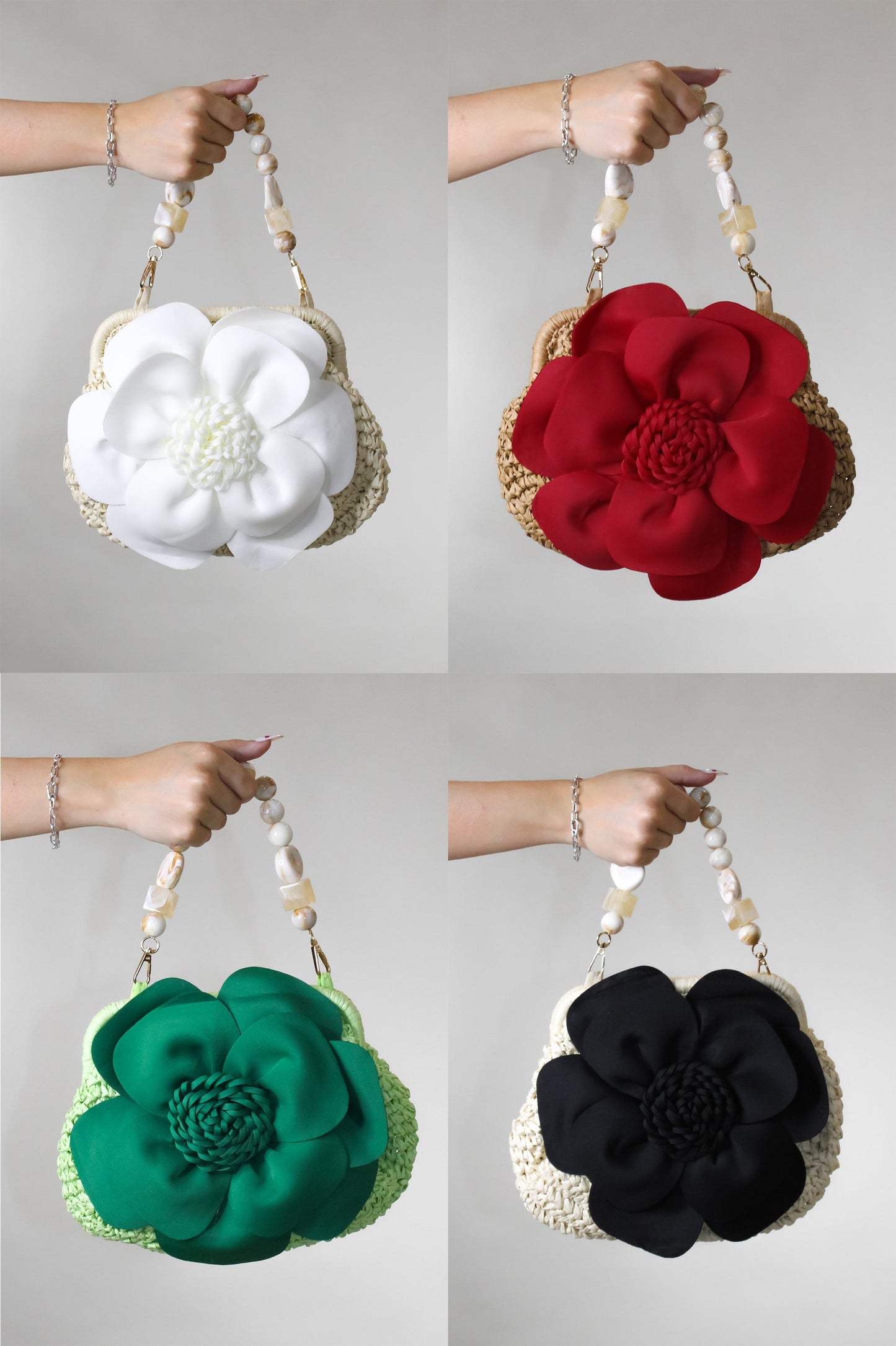3D Flower Bloom Handbag- 5 Colors