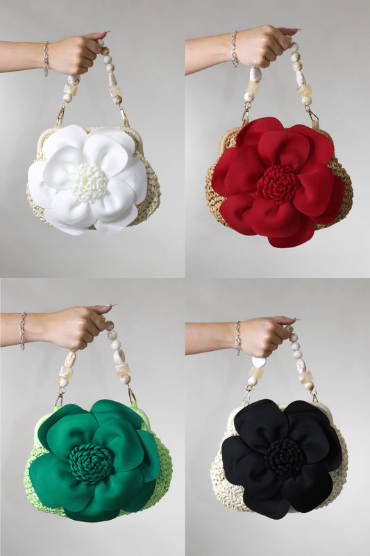 3D Flower Bloom Handbag- 5 Colors