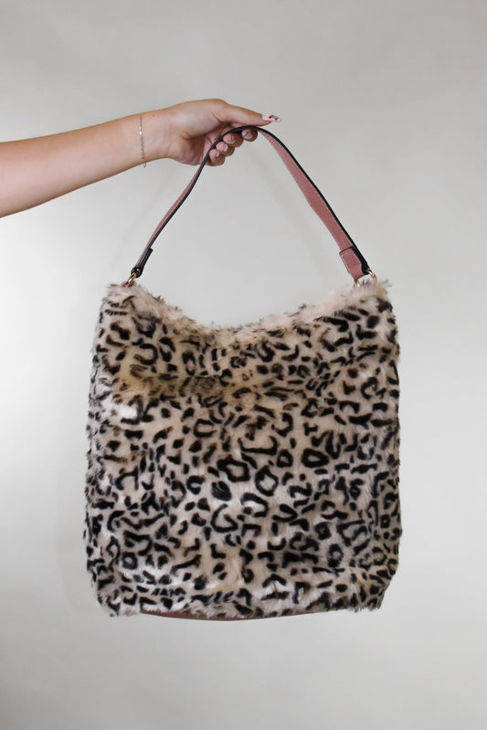 Hobo Fur Purse- Animal Print