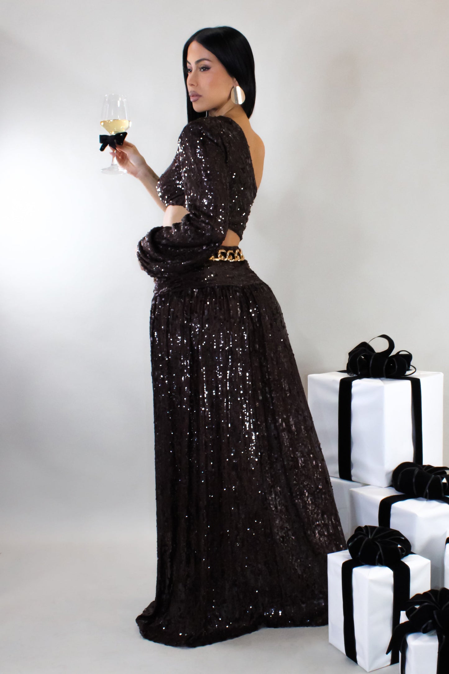 Going Rogue Maxi Dress- Brown